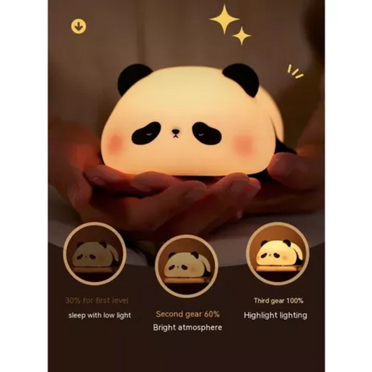 🐼✨ Lámpara Panda de Silicona 3 Tonos – Dulzura, Luz y Relajación ✨🐼