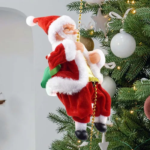 Papá Noel Musical Escalador con Cadena