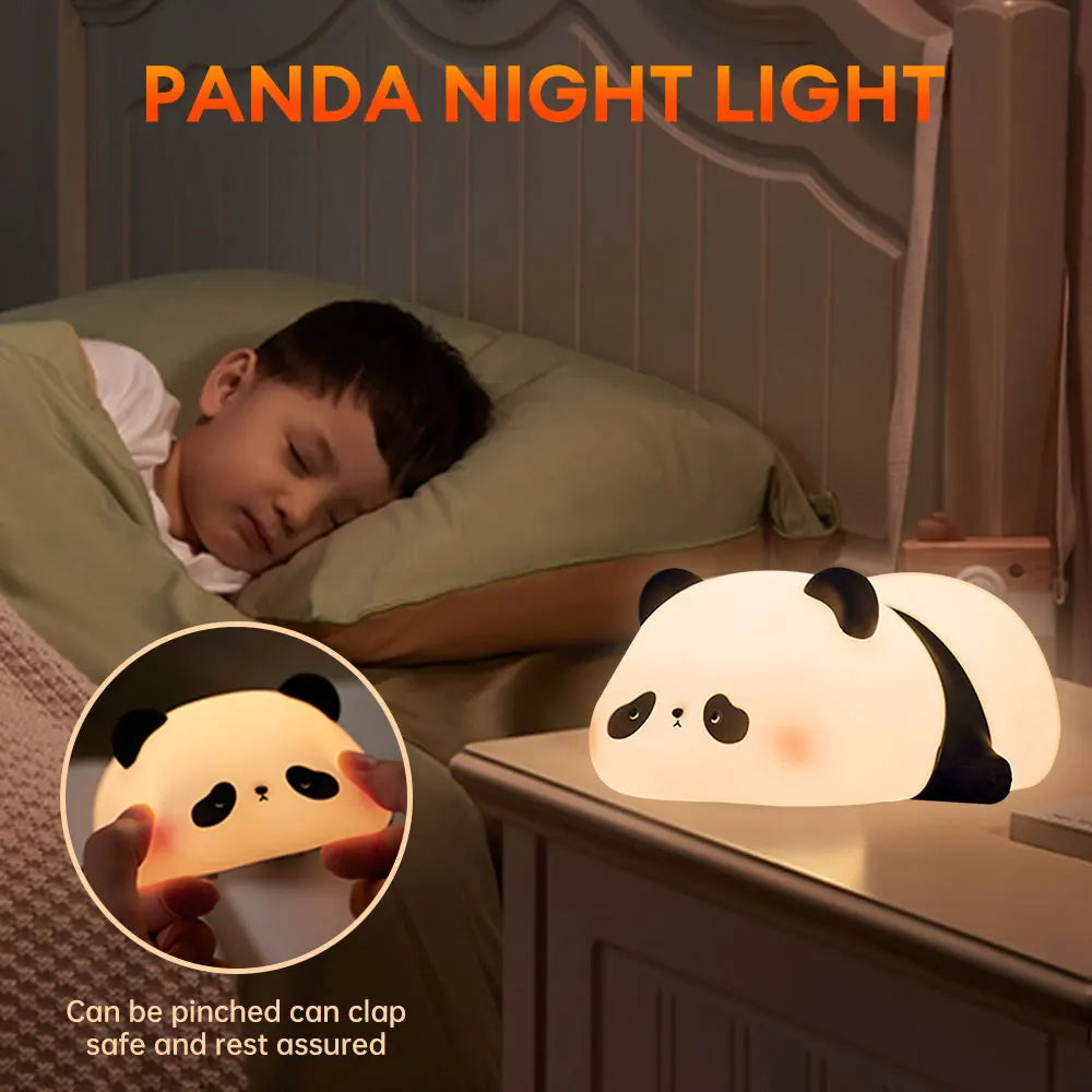 🐼✨ Lámpara Panda de Silicona 3 Tonos – Dulzura, Luz y Relajación ✨🐼