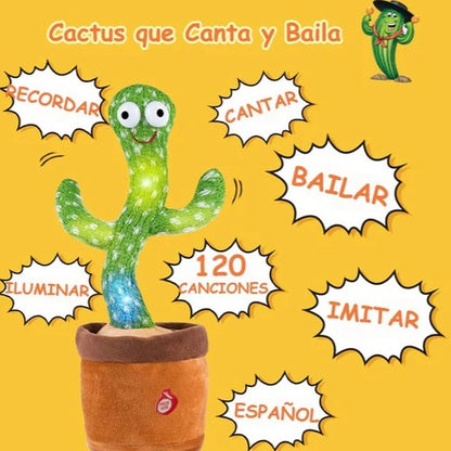 🌵🎤 ¡Cactus Bailarín Interactivo que Habla y Baila! 🎤🌵
