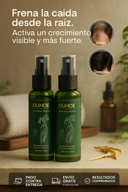 Crecimiento Capilar Spray OUHOE x2 Unidades