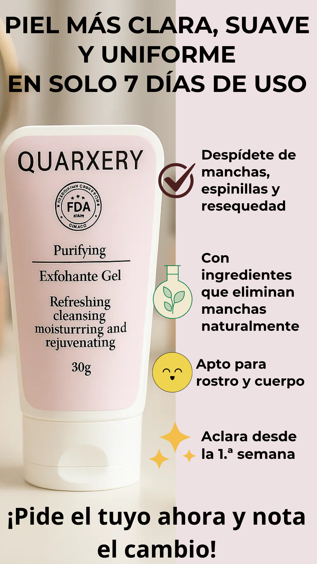 Quarxery Gel Exfoliante Aclarante