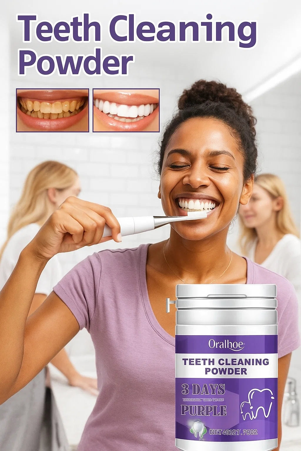 Polvo Blanqueador Dental Morado®