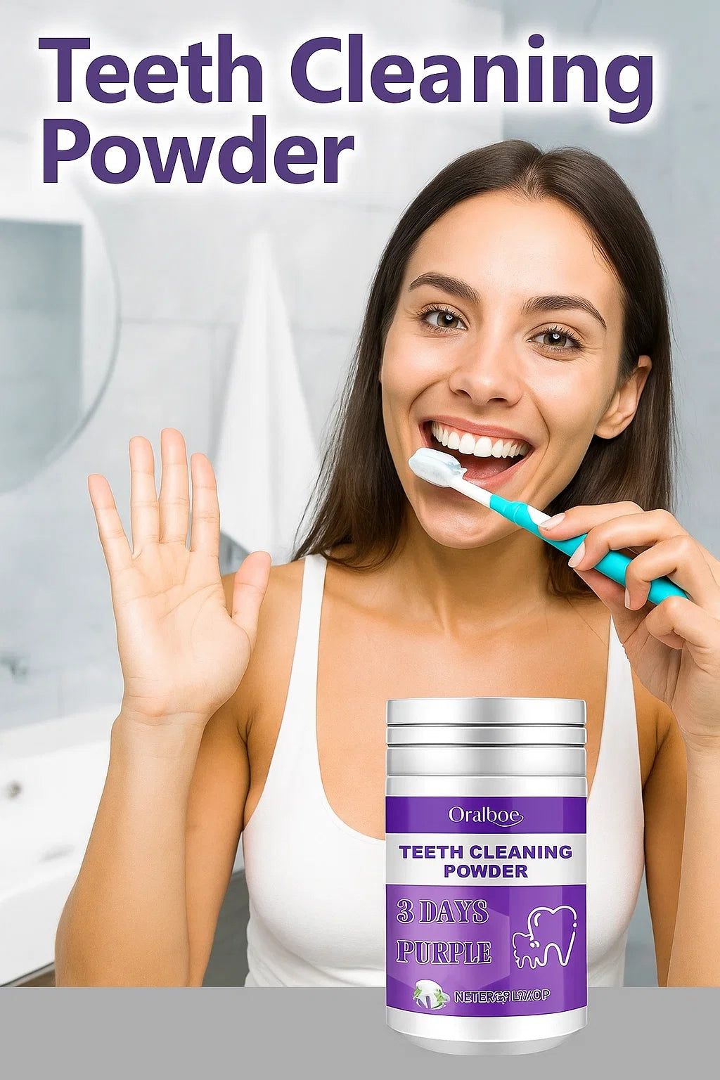 Polvo Blanqueador Dental Morado®