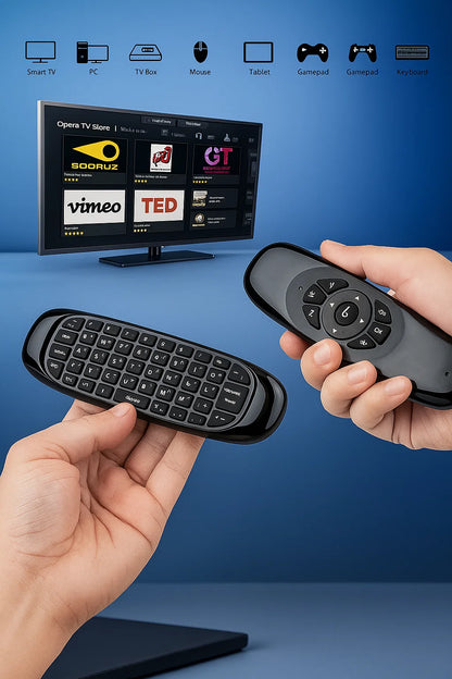 Air Control ™ Mouse + Teclado Wireless