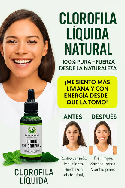 Clorofila Benevolent Natural en Gotas