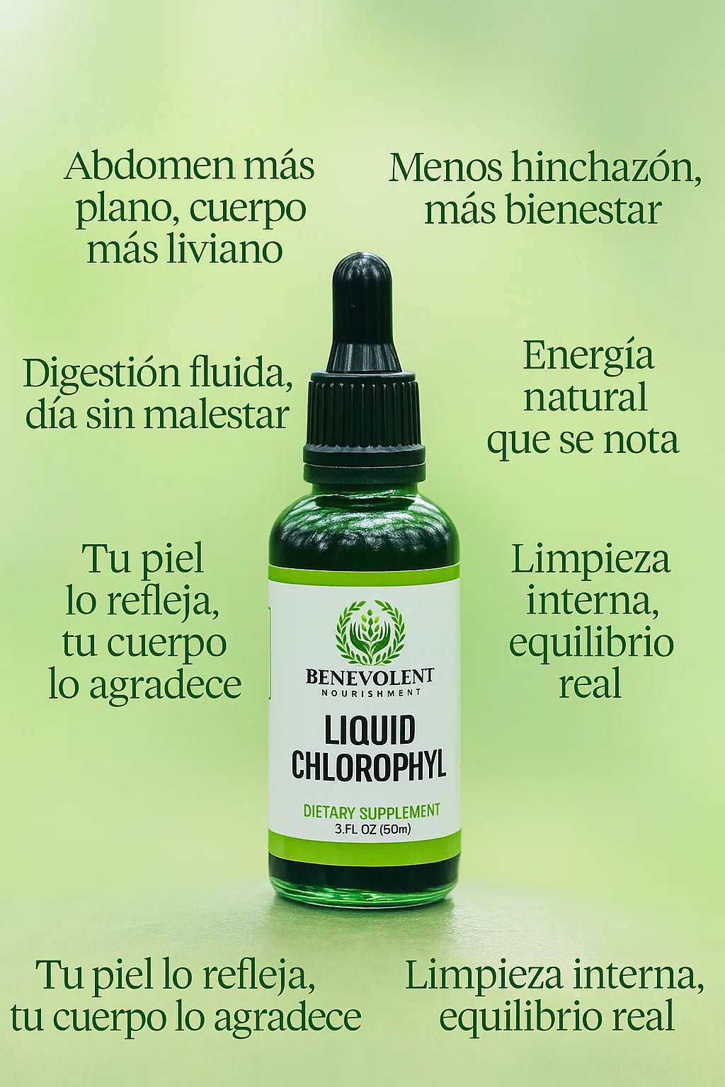 Clorofila Benevolent Natural en Gotas