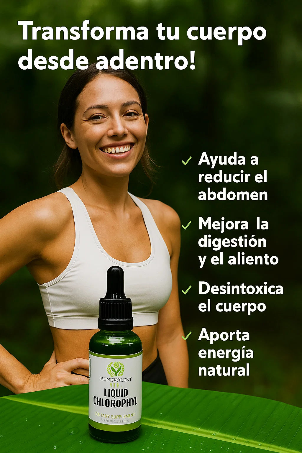 Clorofila Benevolent Natural en Gotas