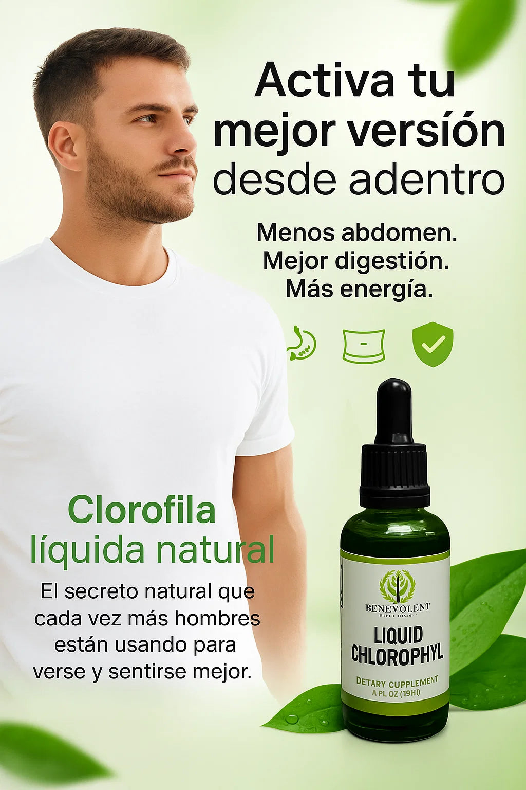 Clorofila Benevolent Natural en Gotas
