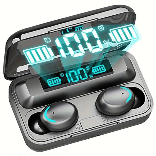 Audífonos Bluetooth F9 con indicador de carga