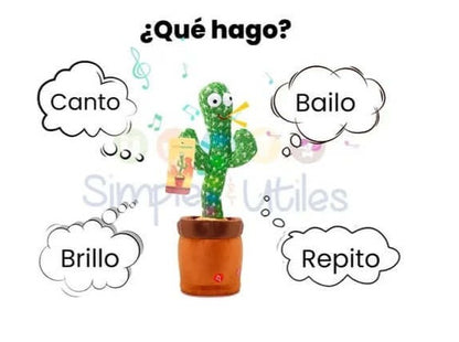 🌵🎤 ¡Cactus Bailarín Interactivo que Habla y Baila! 🎤🌵