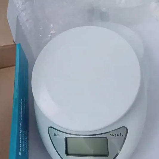 Gramera digital con recipiente