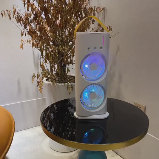 Ventilador de Pulverización Doble de Torre con Humidificador